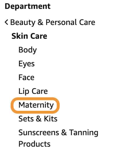 menu ngách sản phẩm amazon menu ngach san pham amazon