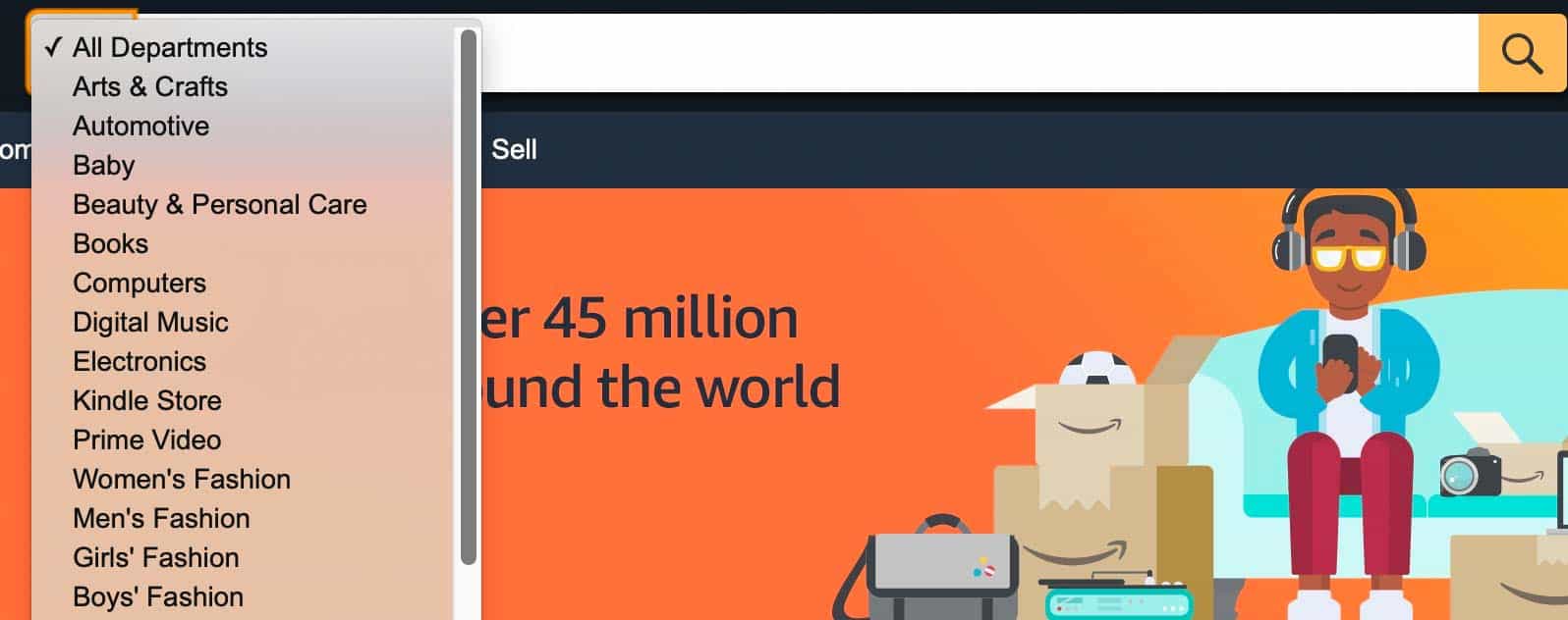 thanh tìm kiếm amazon thanh tim kiem amazon