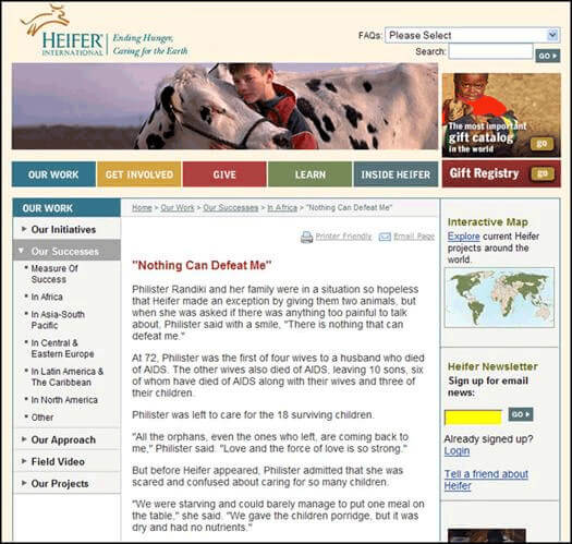 Trang bai viet tren heifer.org