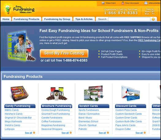 Trang chu cua easy fundraising ideas.com qua khu